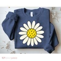 Pickleball Sun Flower Daisy Sweatshirt thumb 2