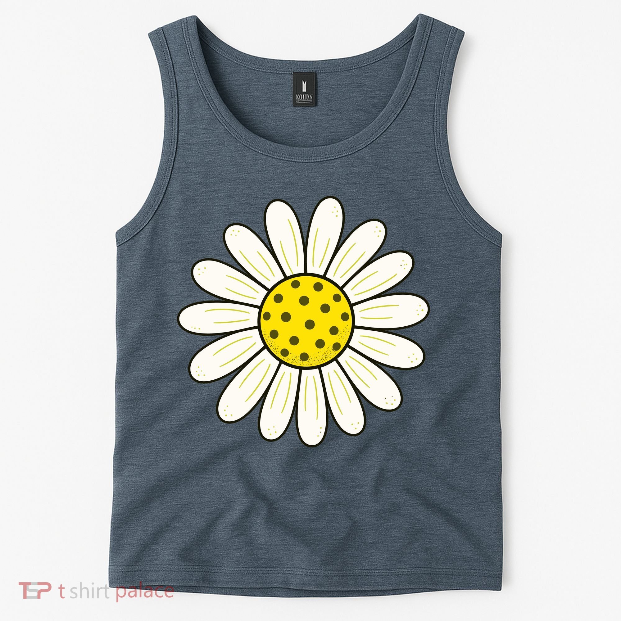 Pickleball Sun Flower Daisy Tank Top