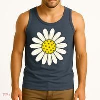 Pickleball Sun Flower Daisy Tank Top thumb 3