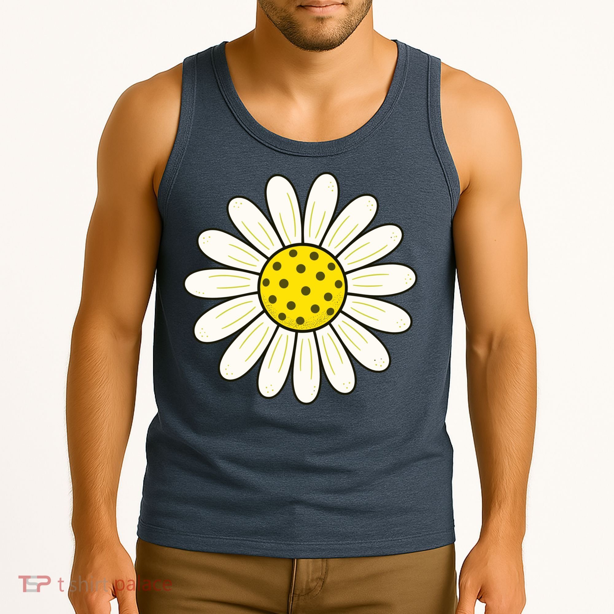 Pickleball Sun Flower Daisy Tank Top