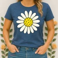 Pickleball Sun Flower Daisy Women's T-Shirt thumb 2