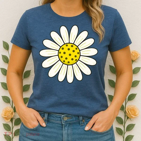 Pickleball Sun Flower Daisy Women's T-Shirt