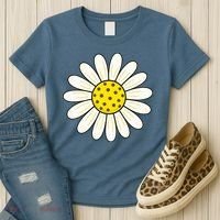 Pickleball Sun Flower Daisy Women's T-Shirt thumb 3