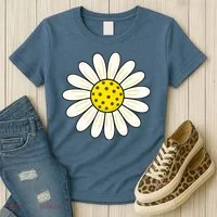 Pickleball Sun Flower Daisy Women's T-Shirt thumb 3