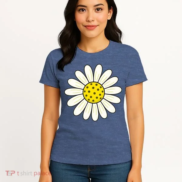 Pickleball Sun Flower Daisy Women's T-Shirt