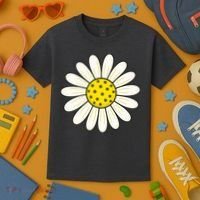 Pickleball Sun Flower Daisy Kids T-Shirt thumb 3
