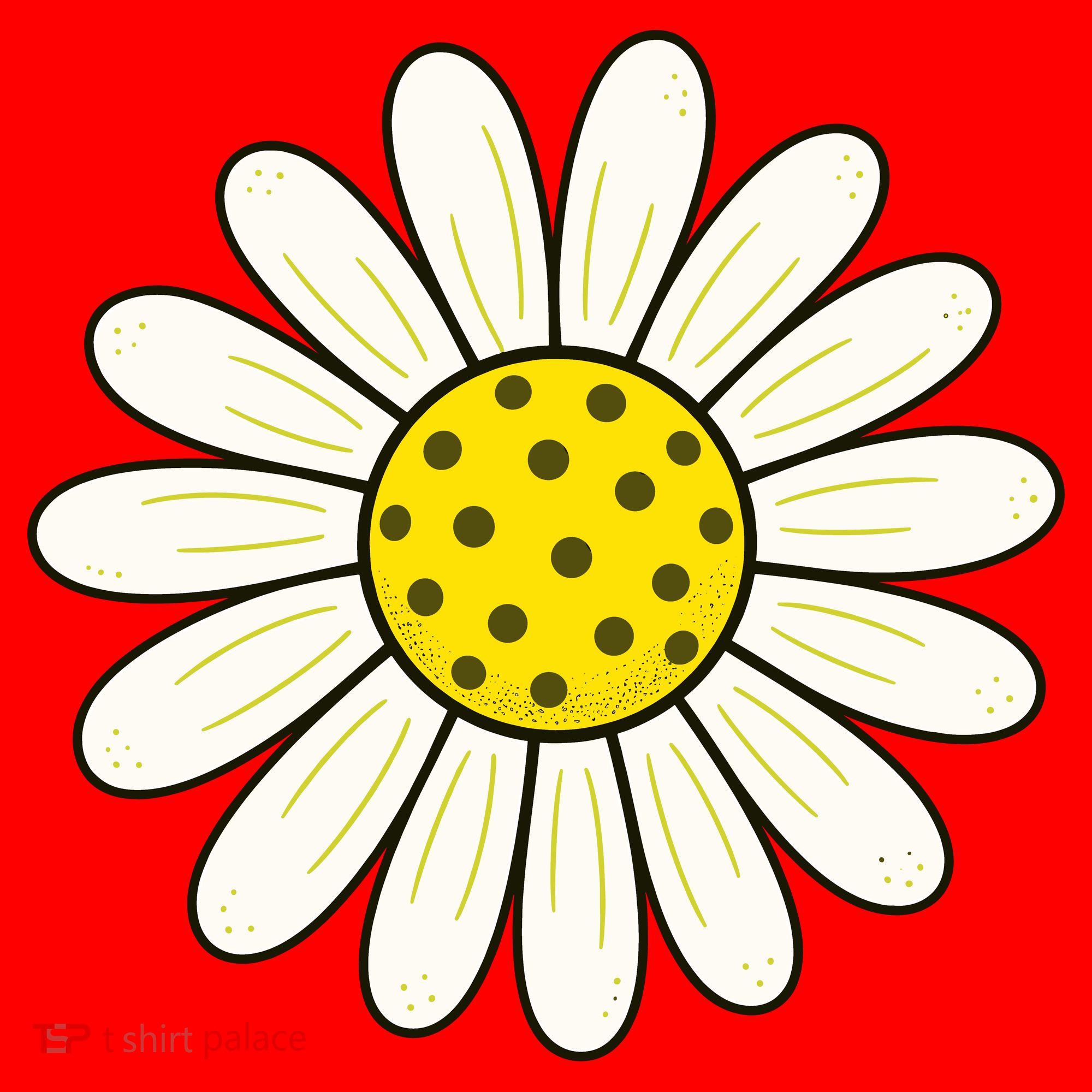 Pickleball Sun Flower Daisy Santa Hat