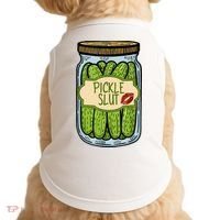 Pickle Slut Funny Pickle Slut Who Loves Pickles Apaprel Doggie Tank thumb 0