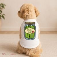 Pickle Slut Funny Pickle Slut Who Loves Pickles Apaprel Doggie Tank thumb 2