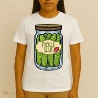 Pickle Slut Funny Pickle Slut Who Loves Pickles Apaprel T-Shirt thumb 4