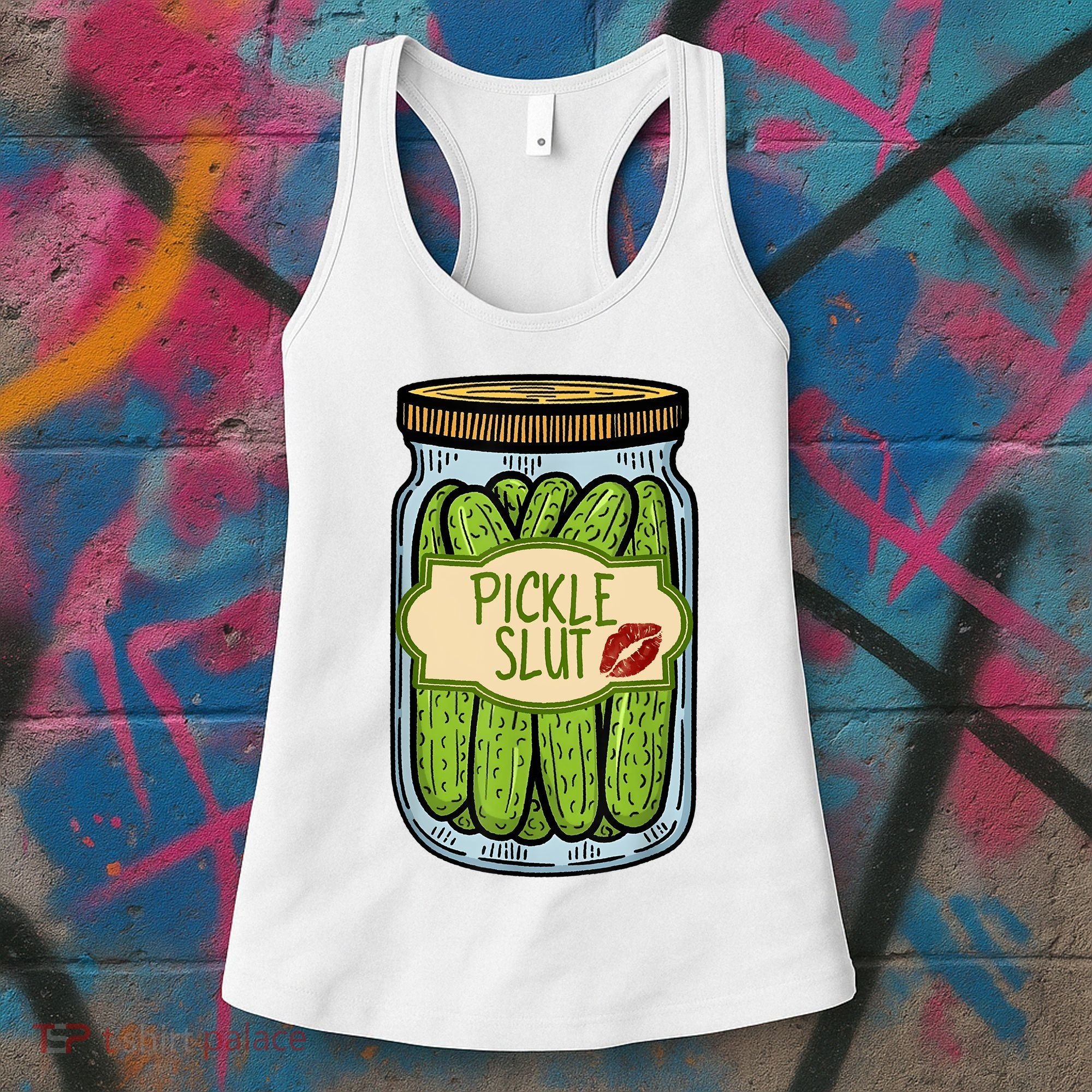 Pickle Slut Funny Pickle Slut Who Loves Pickles Apaprel Women's Tank Top