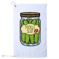 Pickle Slut Funny Pickle Slut Who Loves Pickles Apaprel Golf Towel thumb 0