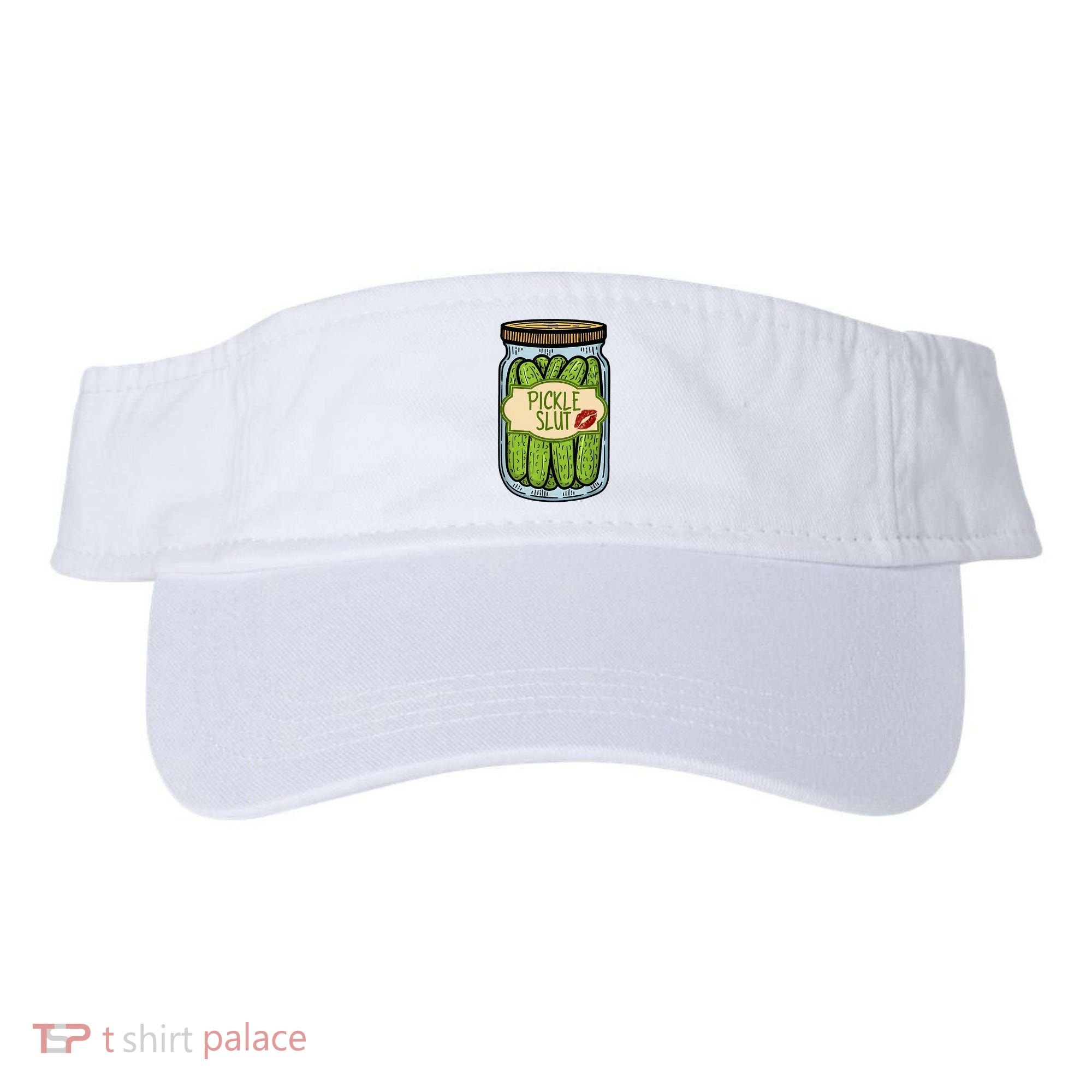 Pickle Slut Funny Pickle Slut Who Loves Pickles Apaprel Visor