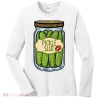 Pickle Slut Funny Pickle Slut Who Loves Pickles Apaprel Women's Long Sleeve Shirt thumb 0