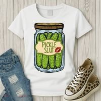 Pickle Slut Funny Pickle Slut Who Loves Pickles Apaprel Women's T-Shirt thumb 3