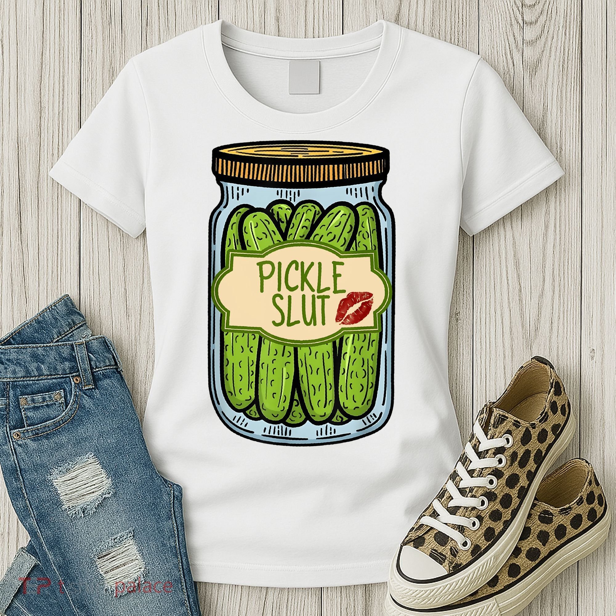Pickle Slut Funny Pickle Slut Who Loves Pickles Apaprel Women's T-Shirt