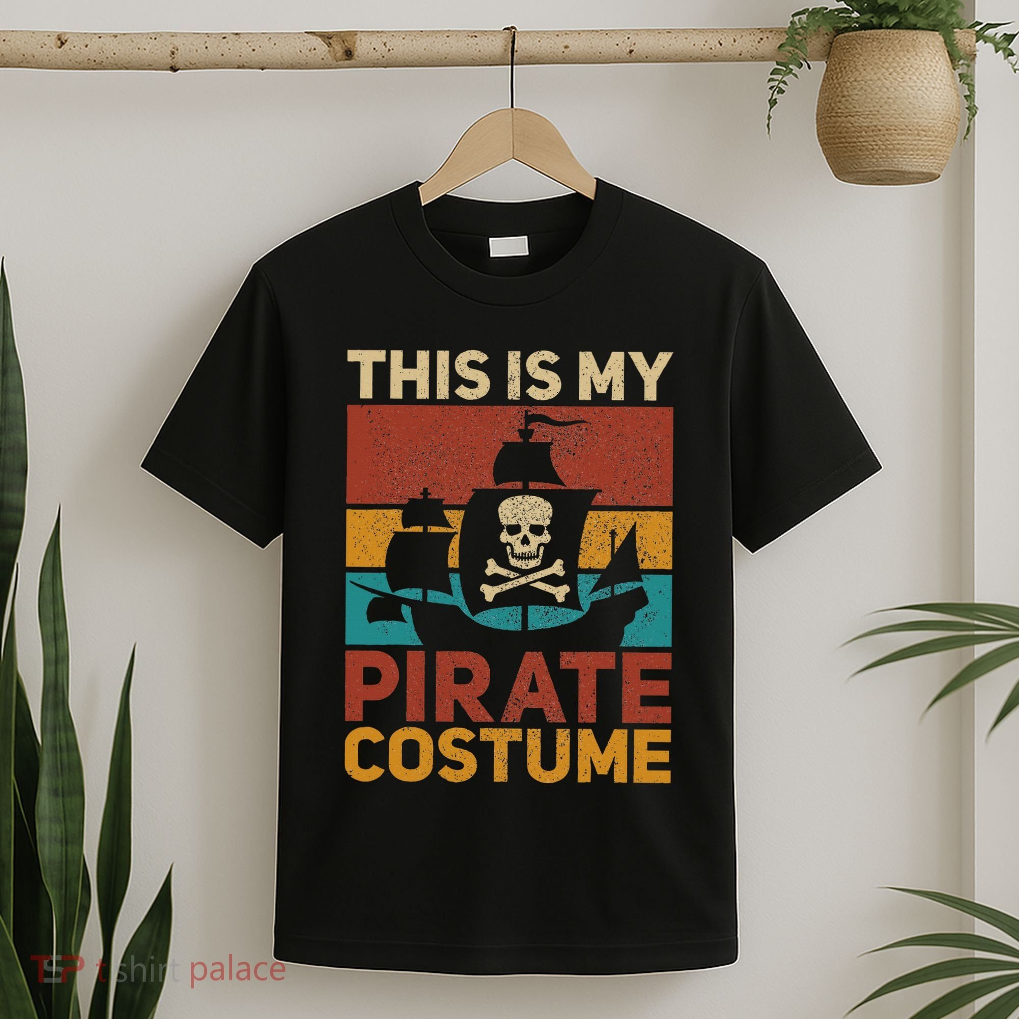 Pirate Ship Funny Pirate Outfit Pirate Costume Retro Pirate T-Shirt