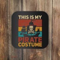 Pirate Ship Funny Pirate Outfit Pirate Costume Retro Pirate Coaster thumb 0