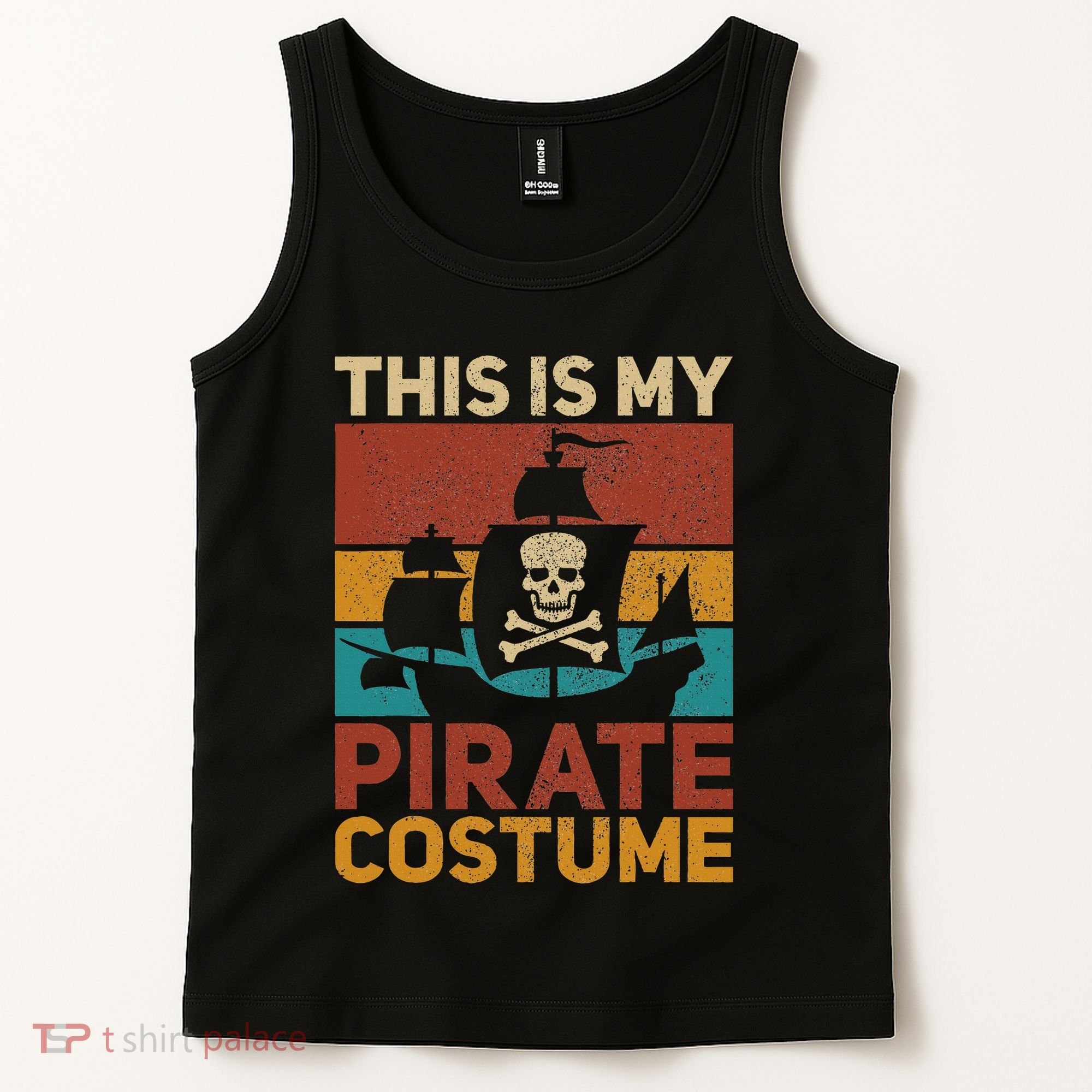 Pirate Ship Funny Pirate Outfit Pirate Costume Retro Pirate Tank Top