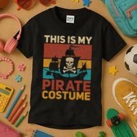 Pirate Ship Funny Pirate Outfit Pirate Costume Retro Pirate Kids T-Shirt thumb 3