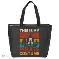 Pirate Ship Funny Pirate Outfit Pirate Costume Retro Pirate Tote Bag thumb 0