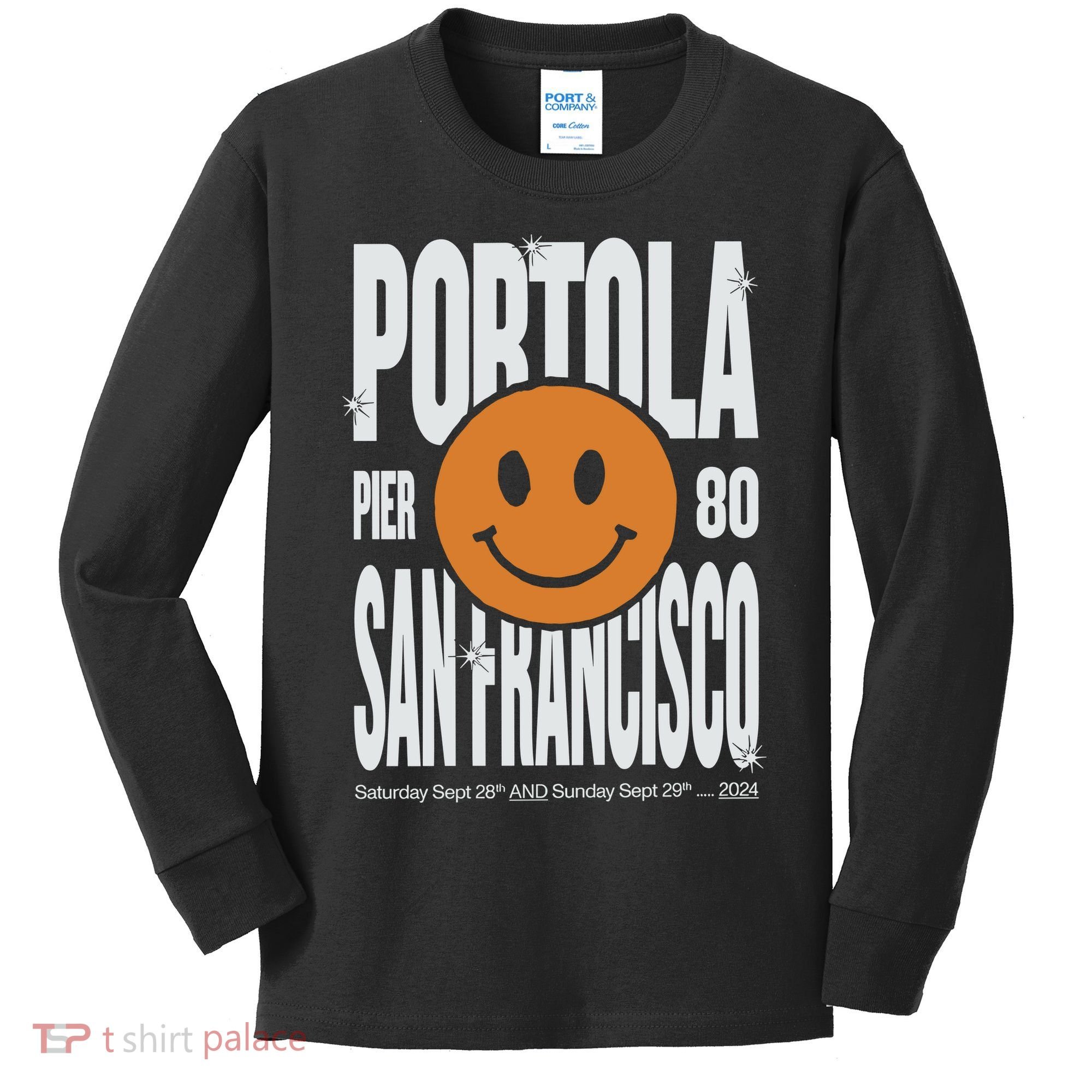 Portola San Francisco Pier 80 Lineup 2024 Kids Long Sleeve Shirt