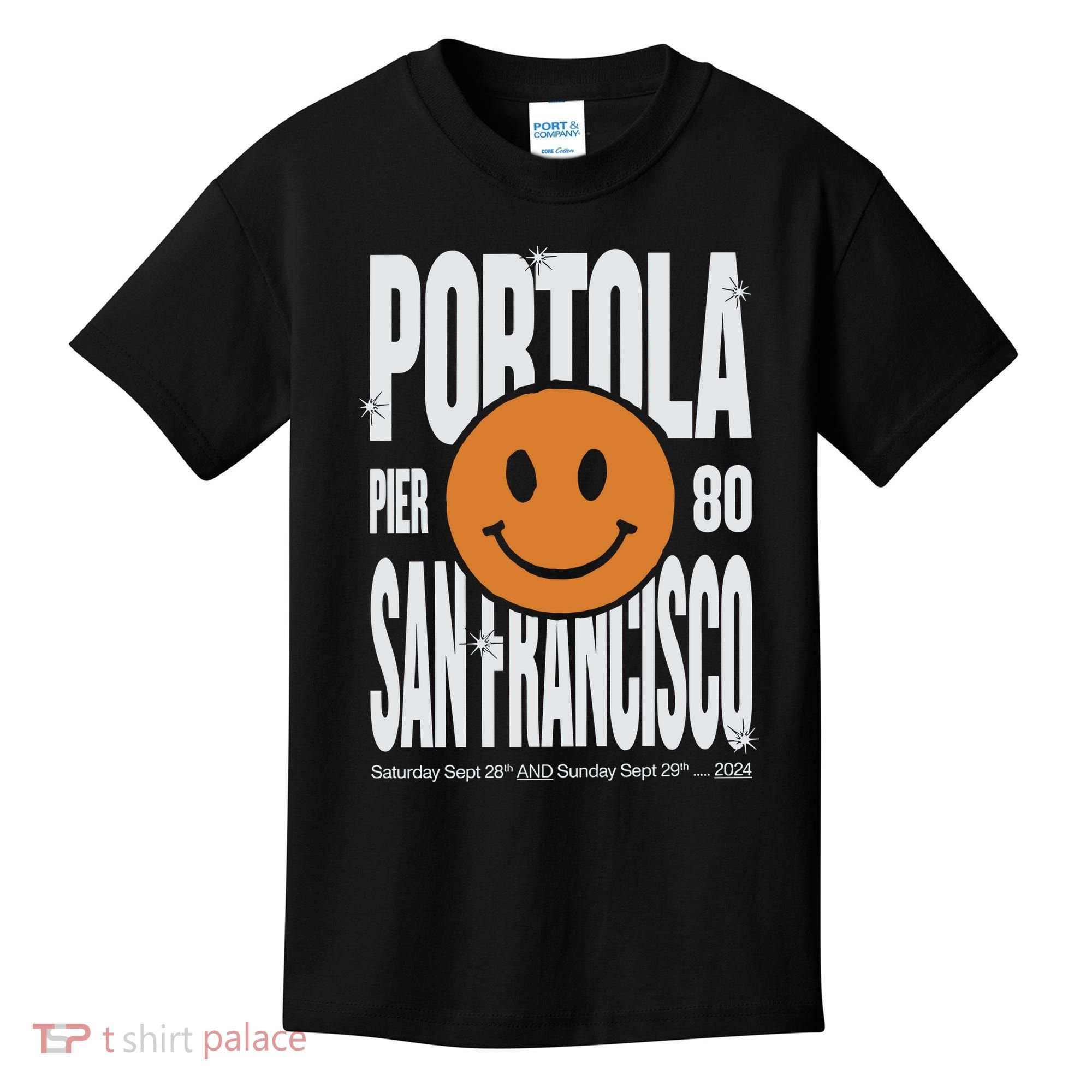 Portola San Francisco Pier 80 Lineup 2024 Kids T-Shirt