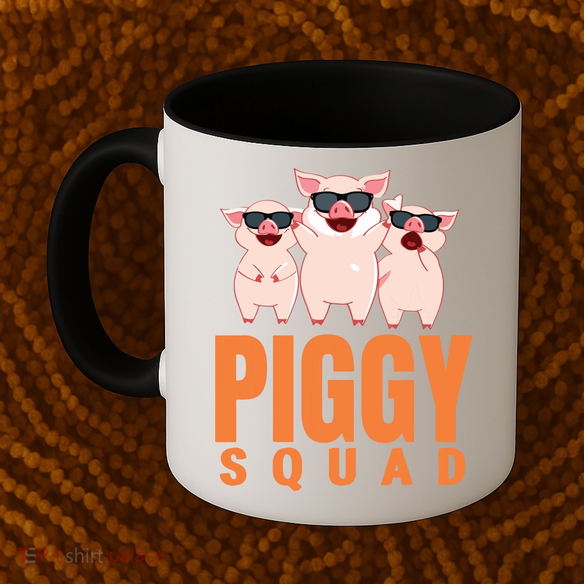 Piggy Squad Funny Pig Shirts For Boy Coffee Mug