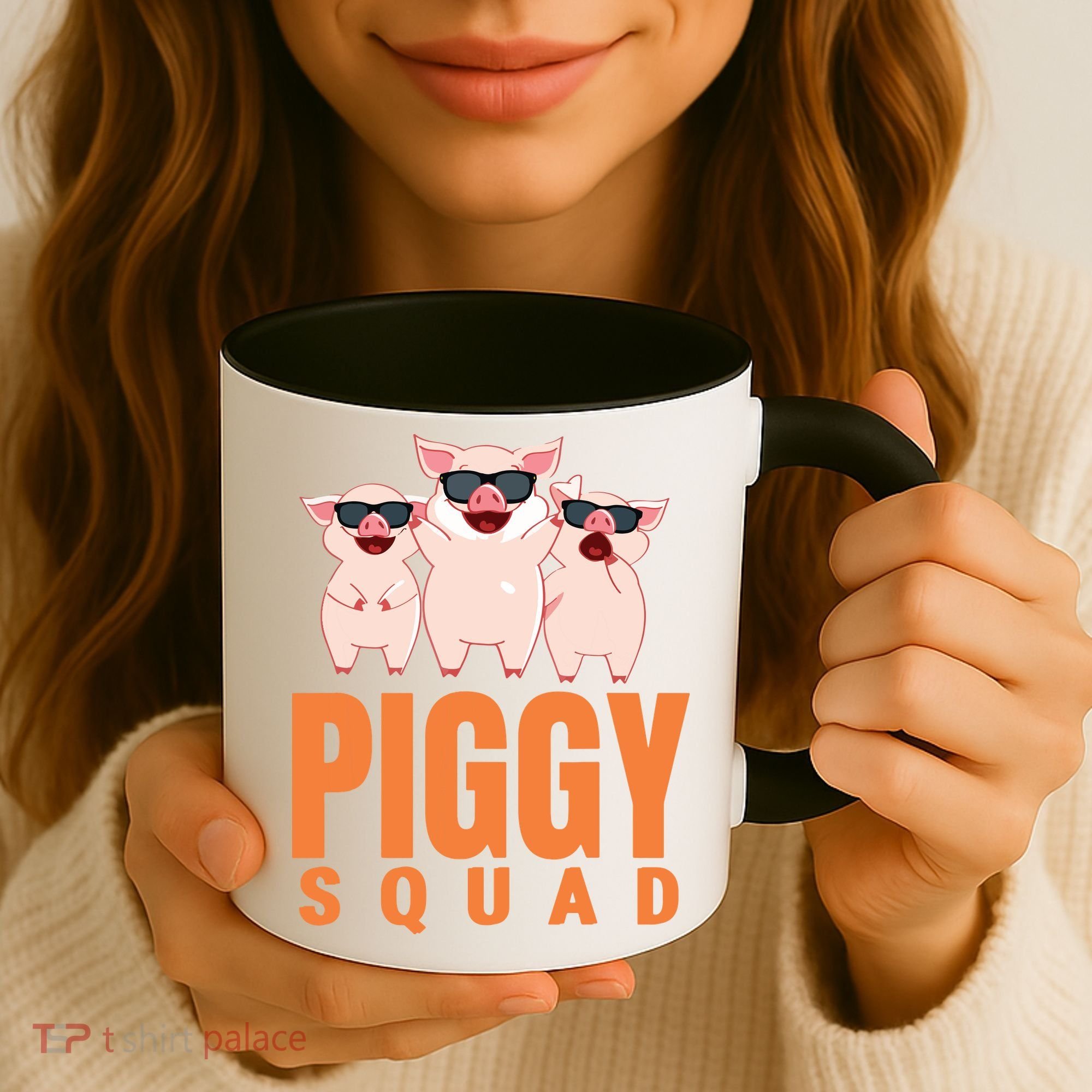 Piggy Squad Funny Pig Shirts For Boy Coffee Mug