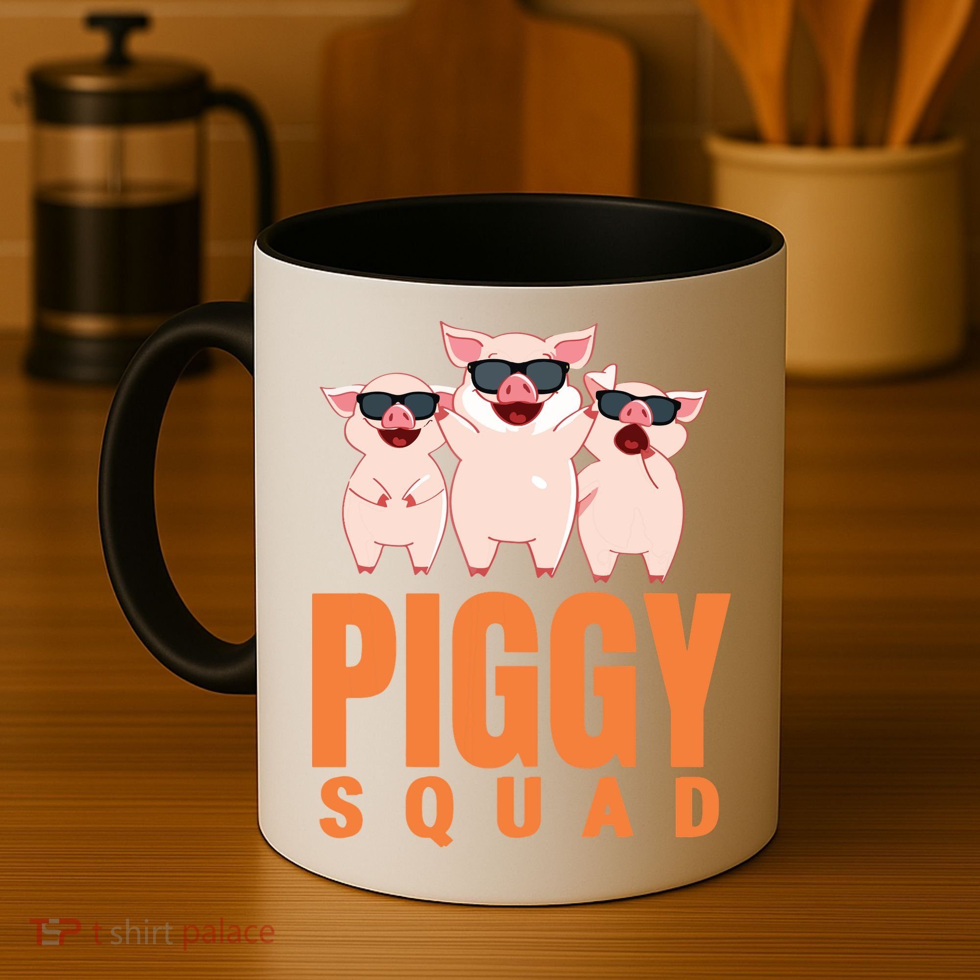 Piggy Squad Funny Pig Shirts For Boy Coffee Mug