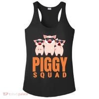 Piggy Squad Funny Pig Shirts For Boy Ladies PosiCharge Competitor Racerback Tank thumb 0
