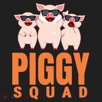 Piggy Squad Funny Pig Shirts For Boy Tumbler thumb 3