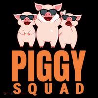 Piggy Squad Funny Pig Shirts For Boy Ornament thumb 1