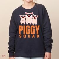 Piggy Squad Funny Pig Shirts For Boy Women's Sweatshirt thumb 0