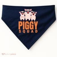 Piggy Squad Funny Pig Shirts For Boy USA-Made Doggie Bandana thumb 0