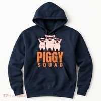 Piggy Squad Funny Pig Shirts For Boy Hoodie thumb 0