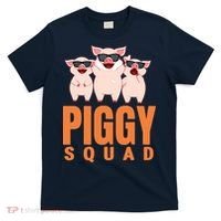 Piggy Squad Funny Pig Shirts For Boy T-Shirt thumb 0