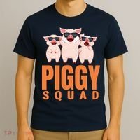 Piggy Squad Funny Pig Shirts For Boy T-Shirt thumb 3