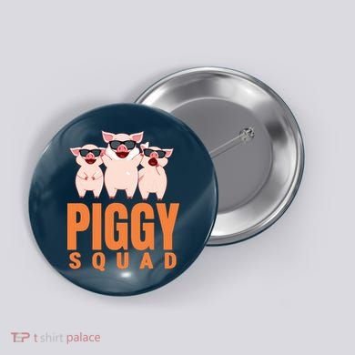 Piggy Squad Funny Pig Shirts For Boy Button