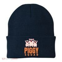 Piggy Squad Funny Pig Shirts For Boy Beanie thumb 0