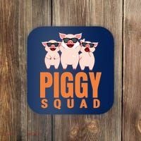 Piggy Squad Funny Pig Shirts For Boy Coaster thumb 0