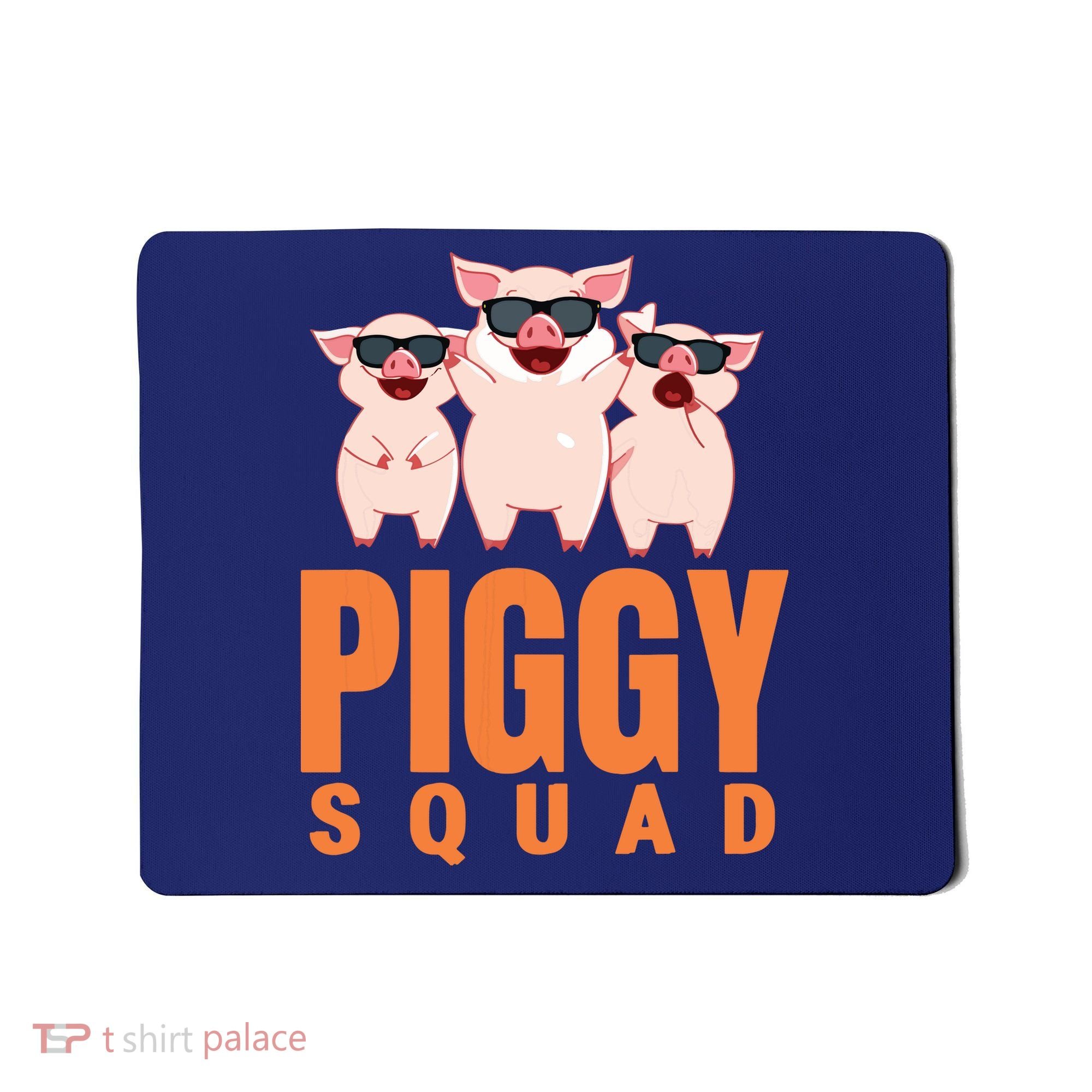 Piggy Squad Funny Pig Shirts For Boy Mousepad