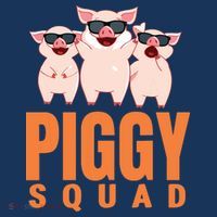 Piggy Squad Funny Pig Shirts For Boy Mousepad thumb 1