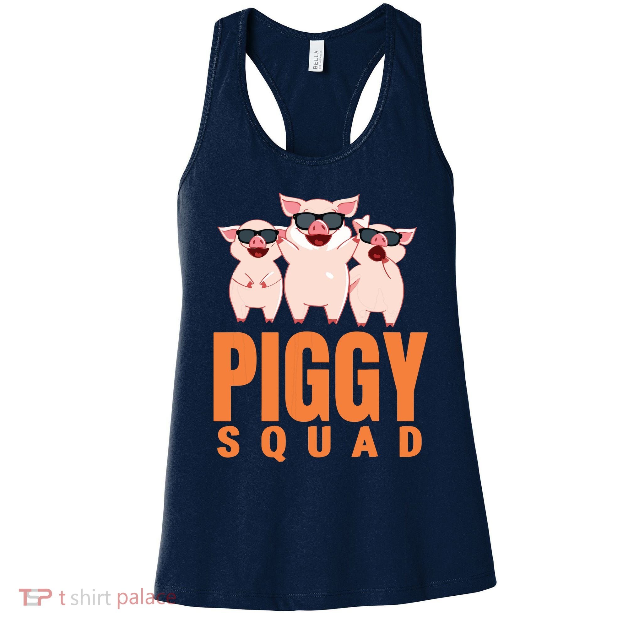 Piggy Squad Funny Pig Shirts For Boy Women's Tank Top