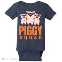 Piggy Squad Funny Pig Shirts For Boy Baby Bodysuit thumb 0