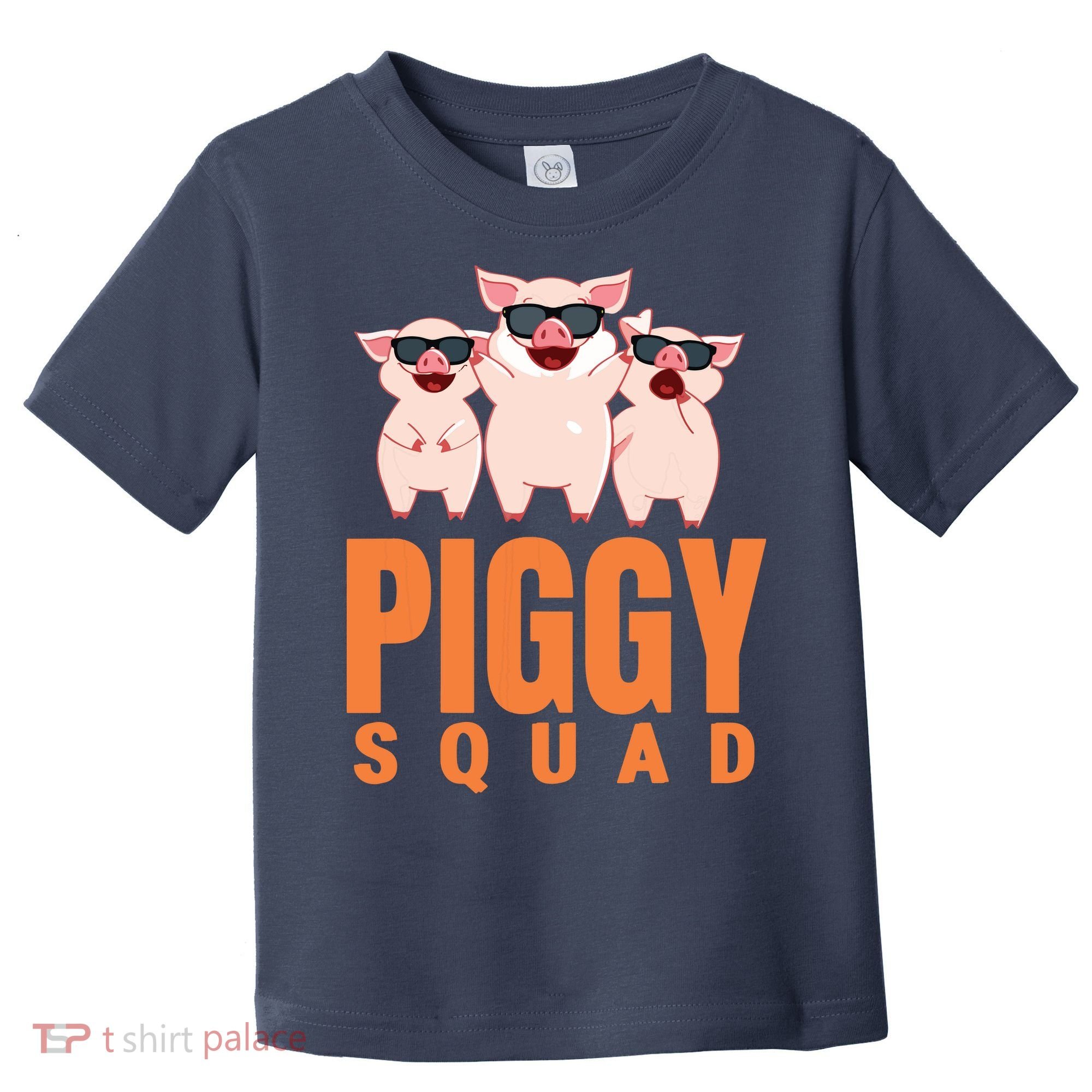 Piggy Squad Funny Pig Shirts For Boy Toddler T-Shirt