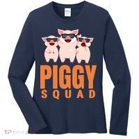 Piggy Squad Funny Pig Shirts For Boy Women's Long Sleeve Shirt thumb 0