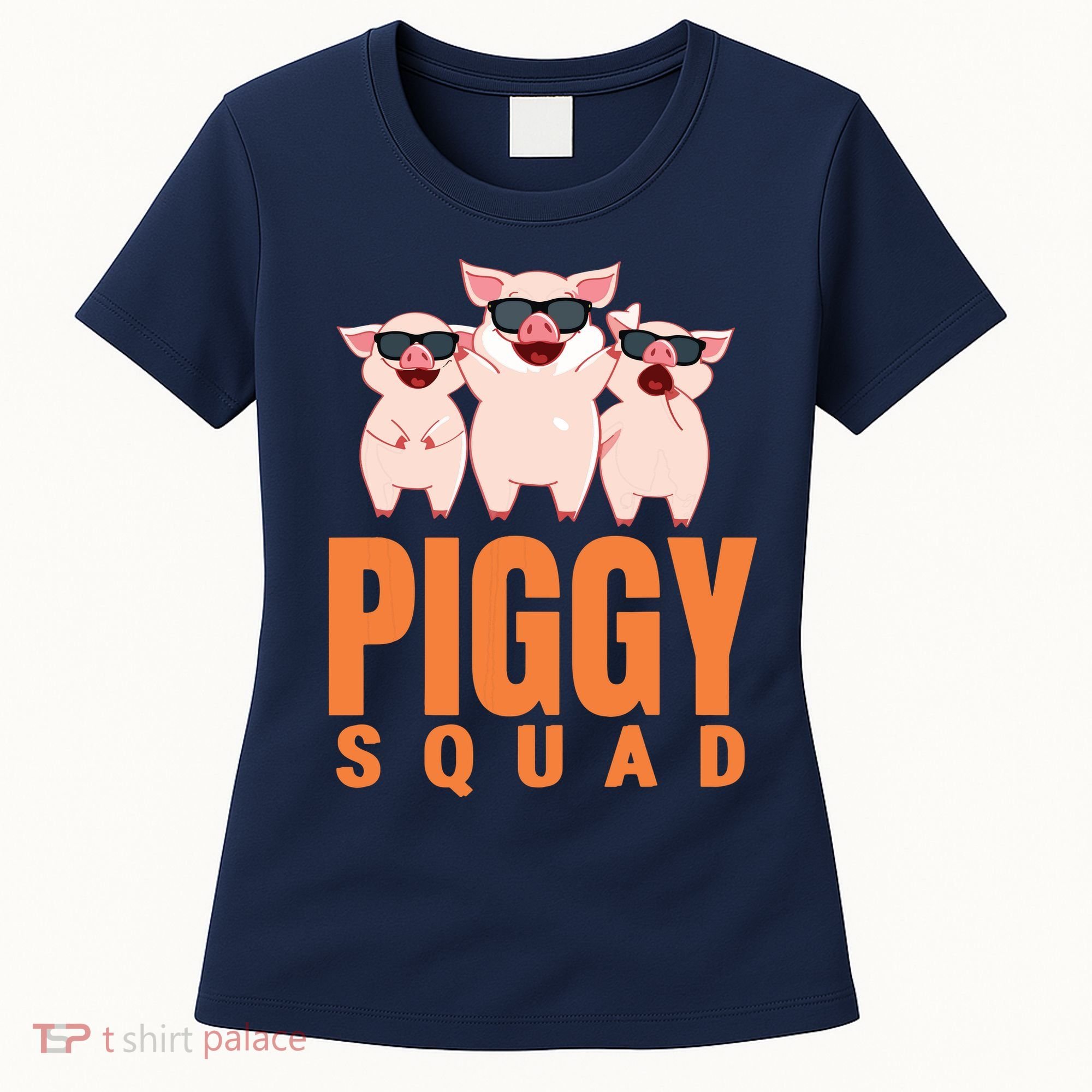 Piggy Squad Funny Pig Shirts For Boy Women's T-Shirt
