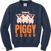 Piggy Squad Funny Pig Shirts For Boy Kids Sweatshirt thumb 0