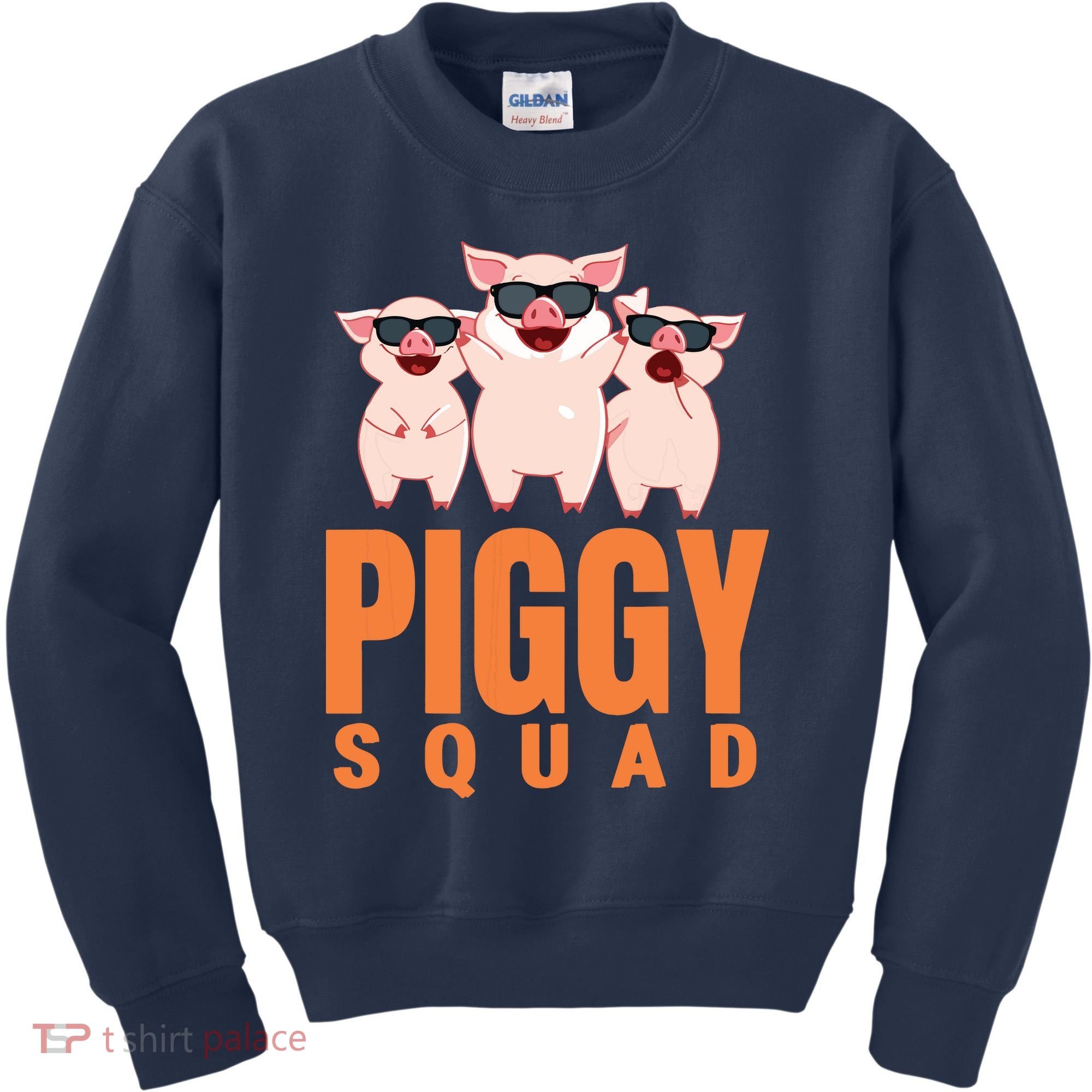 Piggy Squad Funny Pig Shirts For Boy Kids Sweatshirt